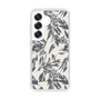 Slim Protection Case［ LAGUNAMOON - BotanicalJacquard - White×Black ］