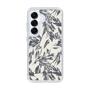 Slim Protection Case［ LAGUNAMOON - BotanicalJacquard - White×Black ］