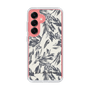 Slim Protection Case［ LAGUNAMOON - BotanicalJacquard - White×Black ］