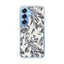 Slim Protection Case［ LAGUNAMOON - BotanicalJacquard - White×Black ］