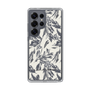 Slim Protection Case［ LAGUNAMOON - BotanicalJacquard - White×Black ］