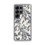 Slim Protection Case［ LAGUNAMOON - BotanicalJacquard - White×Black ］