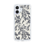 Slim Protection Case［ LAGUNAMOON - BotanicalJacquard - White×Black ］