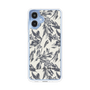 Slim Protection Case［ LAGUNAMOON - BotanicalJacquard - White×Black ］
