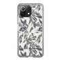 Slim Protection Case［ LAGUNAMOON - BotanicalJacquard - White×Black ］