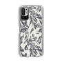 Slim Protection Case［ LAGUNAMOON - BotanicalJacquard - White×Black ］