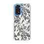 Slim Protection Case［ LAGUNAMOON - BotanicalJacquard - White×Black ］