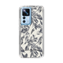 Slim Protection Case［ LAGUNAMOON - BotanicalJacquard - White×Black ］