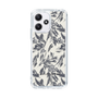 Slim Protection Case［ LAGUNAMOON - BotanicalJacquard - White×Black ］