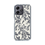 Slim Protection Case［ LAGUNAMOON - BotanicalJacquard - White×Black ］