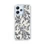 Slim Protection Case［ LAGUNAMOON - BotanicalJacquard - White×Black ］