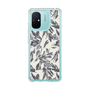 Slim Protection Case［ LAGUNAMOON - BotanicalJacquard - White×Black ］