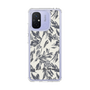 Slim Protection Case［ LAGUNAMOON - BotanicalJacquard - White×Black ］