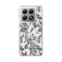 Slim Protection Case［ LAGUNAMOON - BotanicalJacquard - White×Black ］