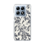 Slim Protection Case［ LAGUNAMOON - BotanicalJacquard - White×Black ］