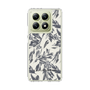 Slim Protection Case［ LAGUNAMOON - BotanicalJacquard - White×Black ］