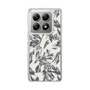 Slim Protection Case［ LAGUNAMOON - BotanicalJacquard - White×Black ］