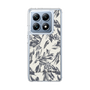 Slim Protection Case［ LAGUNAMOON - BotanicalJacquard - White×Black ］