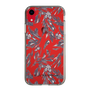 Slim Protection Case［ LAGUNAMOON - BotanicalJacquard - Clear×Black ］