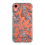 Slim Protection Case［ LAGUNAMOON - BotanicalJacquard - Clear×Black ］