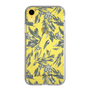Slim Protection Case［ LAGUNAMOON - BotanicalJacquard - Clear×Black ］