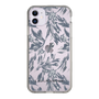 Slim Protection Case［ LAGUNAMOON - BotanicalJacquard - Clear×Black ］