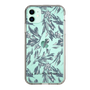Slim Protection Case［ LAGUNAMOON - BotanicalJacquard - Clear×Black ］