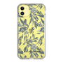 Slim Protection Case［ LAGUNAMOON - BotanicalJacquard - Clear×Black ］