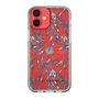 Slim Protection Case［ LAGUNAMOON - BotanicalJacquard - Clear×Black ］
