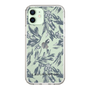 Slim Protection Case［ LAGUNAMOON - BotanicalJacquard - Clear×Black ］