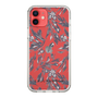 Slim Protection Case［ LAGUNAMOON - BotanicalJacquard - Clear×Black ］