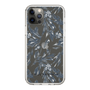 Slim Protection Case［ LAGUNAMOON - BotanicalJacquard - Clear×Black ］