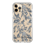 Slim Protection Case［ LAGUNAMOON - BotanicalJacquard - Clear×Black ］