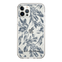 Slim Protection Case［ LAGUNAMOON - BotanicalJacquard - Clear×Black ］