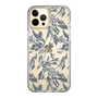 Slim Protection Case［ LAGUNAMOON - BotanicalJacquard - Clear×Black ］
