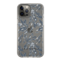 Slim Protection Case［ LAGUNAMOON - BotanicalJacquard - Clear×Black ］