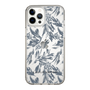 Slim Protection Case［ LAGUNAMOON - BotanicalJacquard - Clear×Black ］
