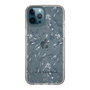 Slim Protection Case［ LAGUNAMOON - BotanicalJacquard - Clear×Black ］