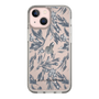 Slim Protection Case［ LAGUNAMOON - BotanicalJacquard - Clear×Black ］