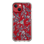 Slim Protection Case［ LAGUNAMOON - BotanicalJacquard - Clear×Black ］