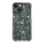 Slim Protection Case［ LAGUNAMOON - BotanicalJacquard - Clear×Black ］