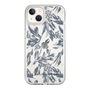 Slim Protection Case［ LAGUNAMOON - BotanicalJacquard - Clear×Black ］