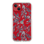 Slim Protection Case［ LAGUNAMOON - BotanicalJacquard - Clear×Black ］