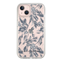 Slim Protection Case［ LAGUNAMOON - BotanicalJacquard - Clear×Black ］