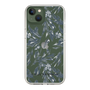 Slim Protection Case［ LAGUNAMOON - BotanicalJacquard - Clear×Black ］