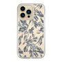 Slim Protection Case［ LAGUNAMOON - BotanicalJacquard - Clear×Black ］