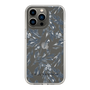Slim Protection Case［ LAGUNAMOON - BotanicalJacquard - Clear×Black ］