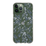Slim Protection Case［ LAGUNAMOON - BotanicalJacquard - Clear×Black ］