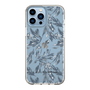 Slim Protection Case［ LAGUNAMOON - BotanicalJacquard - Clear×Black ］