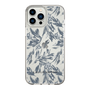 Slim Protection Case［ LAGUNAMOON - BotanicalJacquard - Clear×Black ］